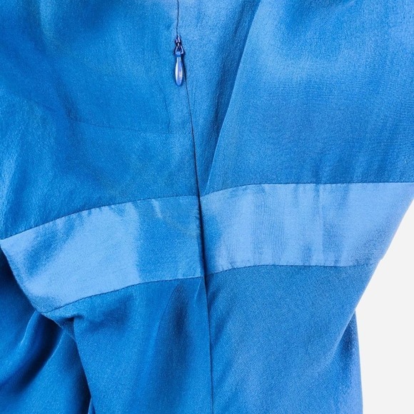 Boden 100% Silk Blue Dress US Size 10 - Picture 5 of 8